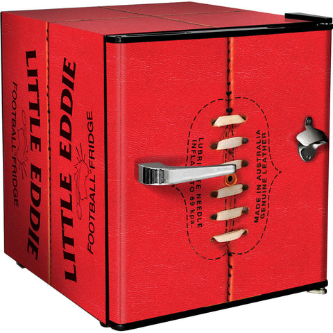 Retro Footy Design Vintage Mini Bar Fridge With Opener - Add Your Own Name - Model BC46B-FOOTY