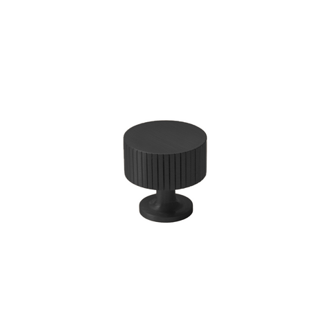 Freya Solid Brass Knob | Black S - M