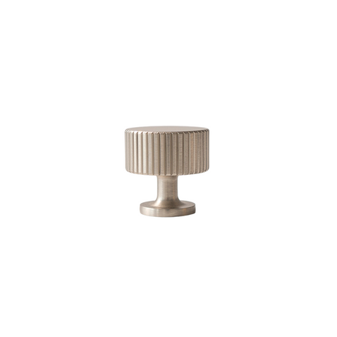 Freya Solid Brass Knob | Satin Nickel S - M