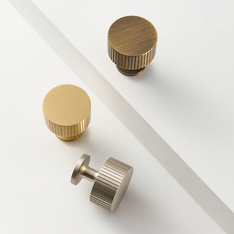 Freya Solid Brass Knob | Satin Nickel S - M