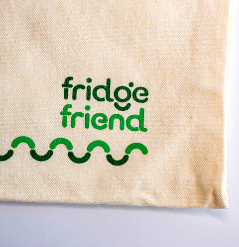 Fridge Friend Cotton Canvas Shopping Tote Bags