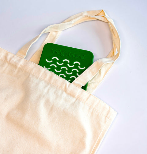 Fridge Friend Cotton Canvas Shopping Tote Bags