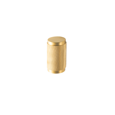 Twirlix Solid Brass Furniture Knob | Gold