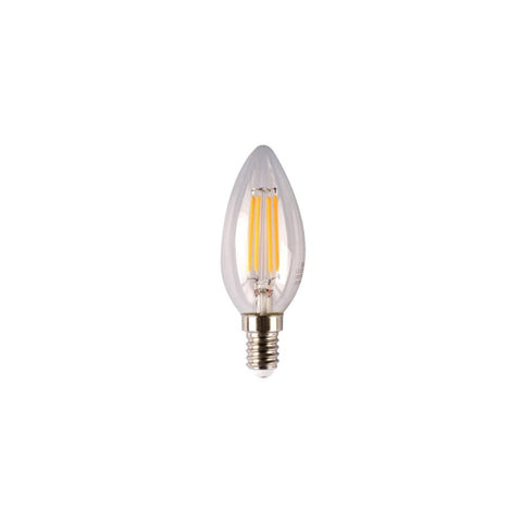 E14 4w  LED CANDLE GLOBE CLEAR DIM