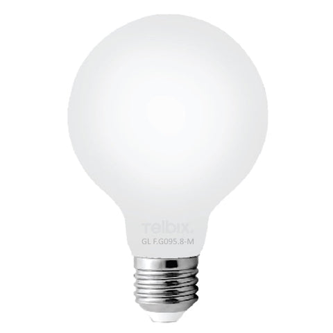 E27  G95 8w LED GLOBE MILK DIM