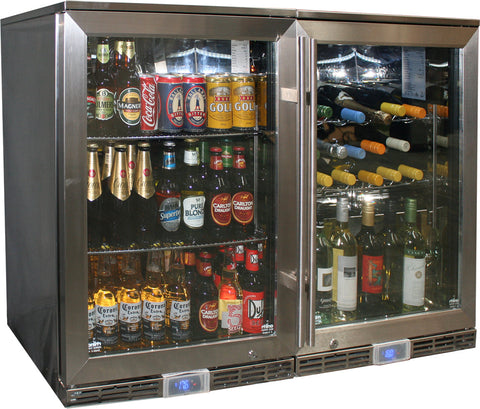 Outdoor Alfresco Rhino GSP Matching Beer And Wine Fridges - Model GSP1H-840-BW: Beer and wine, side by side