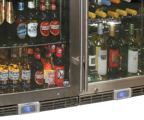 Outdoor Alfresco Rhino GSP Matching Beer And Wine Fridges - Model GSP1H-840-BW: Built for hot days