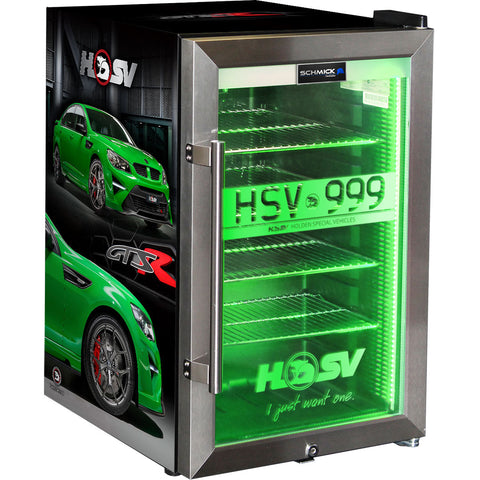 HSV GTSR branded bar fridge, Great gift idea! Add You Own Number Plate To Door!  Model SC70-SS-GTSR