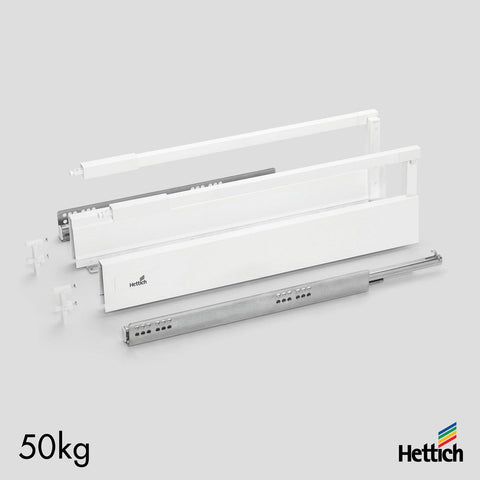 Hettich Atira Drawer, 50kg, Silent, White