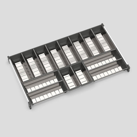 KitchenLibrary Stainless Steel Cutlery Organiser Kit