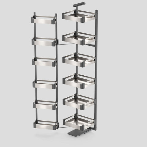 Tungsten Series, Tandem Pantry, Brushed Stainless