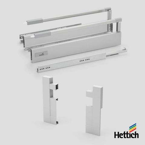 Hettich Atira internal drawer set, 30kg, Silent, Silver
