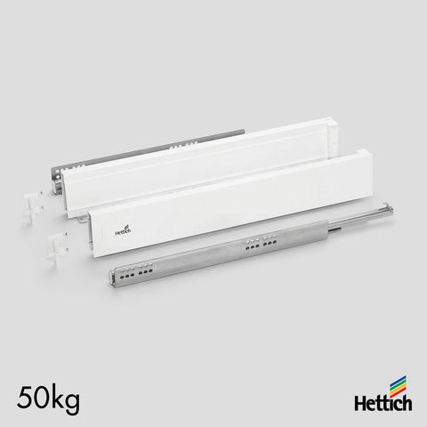 Hettich Atira Drawer, 50kg, Silent, White