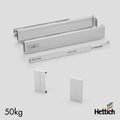 Hettich Atira Internal Drawer Set – Silent Close, 50kg Load Capacity, Silver The Hettich Atira Internal Drawer Set in Silver delivers strength, style, and ultra-smooth operation in a concealed drawer format. Featuring Silent System soft-close Quadro runne