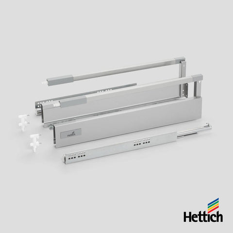 Hettich Atira Drawer – 30kg Silent – Silver