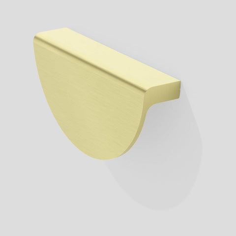 Handle Style 390.G – Half Moon, Semi-Circle – Brushed Brass Look / Gold