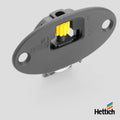 Hettich SlideLine 55 Plus – Wheel & Guide Essential sliding components for the Hettich SlideLine 55 Plus track system. These compact wheels and guides are precision-engineered to deliver smooth, quiet gliding for cabinet sliding doors using the Hettich Sl