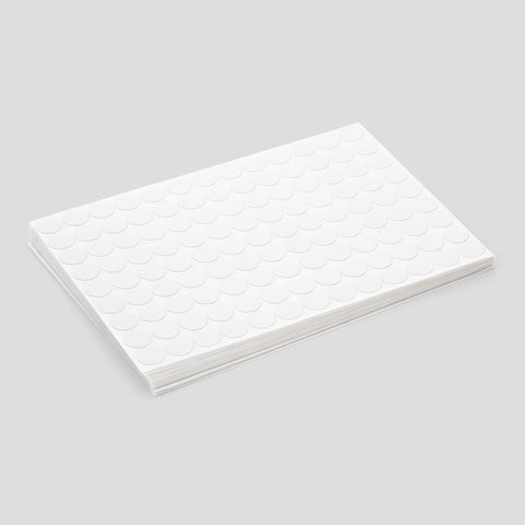 # Screw covers, stick-on, White stipple