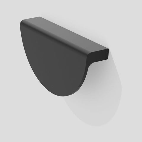 Handle Style 390.B – Half Moon, Semi-Circle – Matt Black