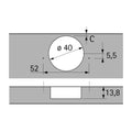 Hettich Intermat 9935 Hinge – Ø40mm Cup, 95° Opening, Full Overlay, Screw-On | 73925 The Hettich Intermat 9935 Hinge (73925) is specifically designed for thicker cabinet doors, offering robust performance and reliable functionality in modern cabinetry. Wi