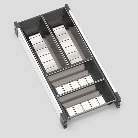 KitchenLibrary Stainless Steel Cutlery Organiser Kit