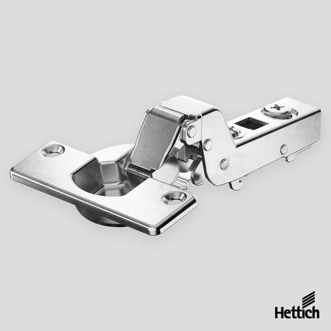 Hettich Veosys stainless steel hinge, door thickness 12 - 22mm, No overlay - Screw-on | 9325750