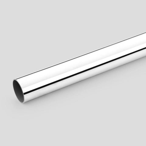 Round rod / hanging rail, Steel, Polished chrome - 3,000mm