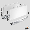 Hettich AvanTech YOU Drawer, Actro Silent 40kg, White The Hettich AvanTech YOU Drawer in White with Actro Silent 40kg runners offers the perfect blend of sleek design, reliable performance, and ultra-quiet functionality. Its 13mm slim side profile, crisp