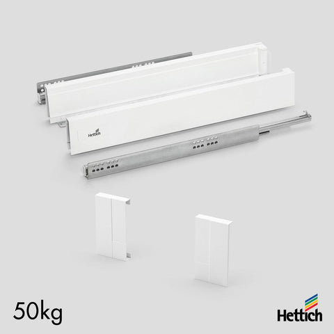 Hettich Atira iInternal Drawer Set, 50kg, Silent, White
