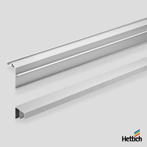 Hettich TopLine L, Track set, top & bottom - 4000mm | 9277167