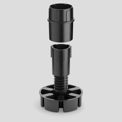 Cabinet Leg / Feet, Two Heights In One, 90 - 170mm