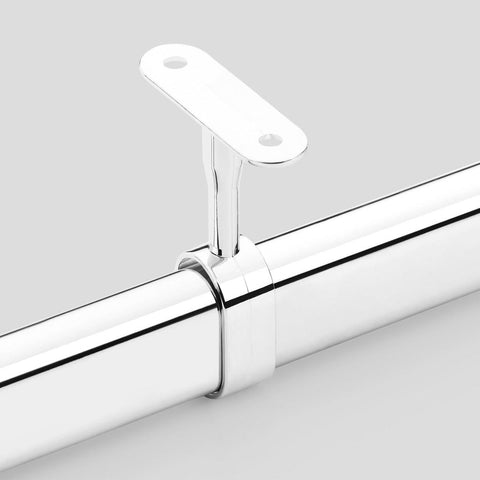 Oval centre pillar - Polished chrome