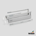Hettich Atira Drawer – 30kg Silent – Silver The Hettich Atira 30kg Silent Drawer Set in Silver offers streamlined performance and refined design. This contemporary drawer system features soft-close Silent System runners, full-extension access, and a sleek