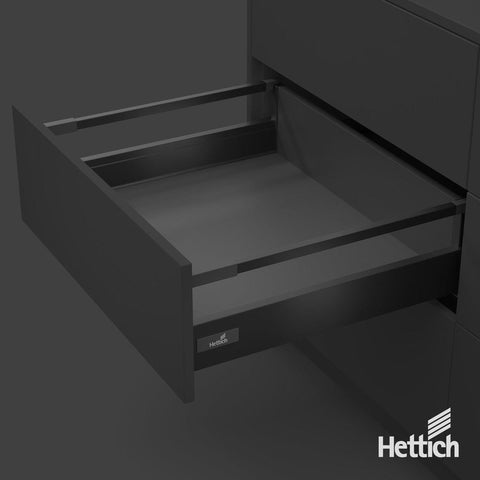 Hettich Atira Drawer – 30kg Silent – Anthracite