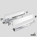 Hettich AvanTech YOU Drawer, Actro Silent 40kg, White The Hettich AvanTech YOU Drawer in White with Actro Silent 40kg runners offers the perfect blend of sleek design, reliable performance, and ultra-quiet functionality. Its 13mm slim side profile, crisp