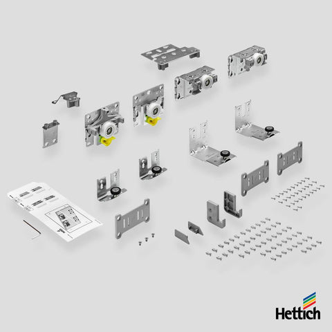 Hettich TopLine L, Fittings set for 2-doors