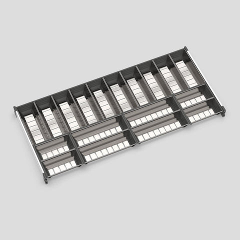 KitchenLibrary Stainless Steel Cutlery Organiser Kit