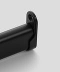 Oval End Support - Drop-in, Zinc, Black