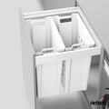 Hettich AvanTech YOU Pull Laundry Set – White Drawer, 40kg Capacity, 600mm Cabinet, 2 x 40L Bins Laundry basket pull-out for AvanTech YOU drawers, height 101 mm For nominal length (NL) 500 mm For cabinet body width 600 mm The AvanTech YOU Pull Laundry fra