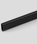 Oval rod / hanging rail, Steel, Black - 3,000mm