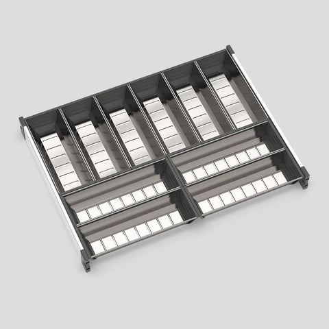 KitchenLibrary Stainless Steel Cutlery Organiser Kit