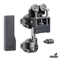 Hettich WingLine L – Top Wheel (25 kg / Double Hinge Leaf) Design optimised with improved rollers and flexible roller mounts for enhanced convenience and outstanding running performance With self closing feature For applications without comfort unit Advic