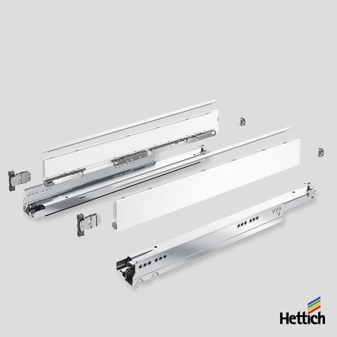 Hettich AvanTech YOU Drawer, Actro Silent 40kg, White