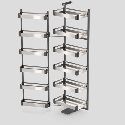Tungsten Series, Tandem Pantry, Brushed Stainless
