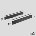 Hettich AvanTech YOU drawer, Anthracite, no runners The Hettich AvanTech YOU Drawer in Anthracite offers sophisticated aesthetics and high-performance engineering, perfect for premium cabinetry. With its deep anthracite finish and ultra-slim 13mm side pro