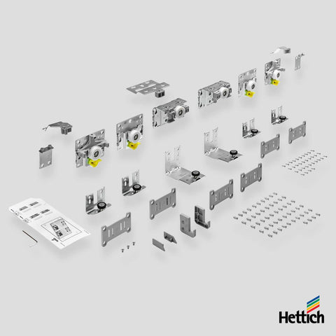 Hettich TopLine L – Fittings Set for 3-Doors