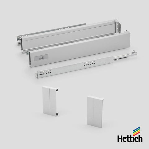 Hettich Atira internal drawer set, 30kg, Silent, Silver