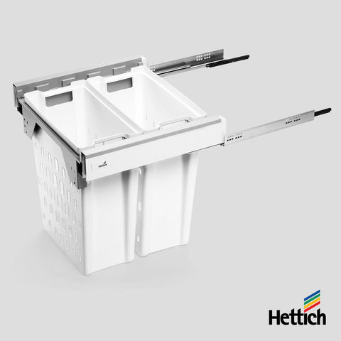 Hettich Atira Pull Laundry Set – White Drawer Included