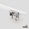 Hettich WingLine L – Push to Move Components (No Spring) Individual wheels for folding sliding door systems Component parts for the Hettich WingLine L Push to Move folding door system. Designed for handle-less cabinet configurations using top-mounted trac