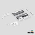 Hettich Atira Push-To-Open Silent Opening System The Hettich Atira Push-to-Open Silent system combines the handle-free convenience of push-to-open with the comfort of integrated soft-close technology, delivering a smooth, quiet, and modern drawer experien